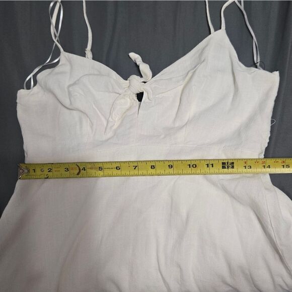 Aakaa Sleeveless Boho Style Midi Dress Eggshell White Sz L NWOT - Picture 7 of 7